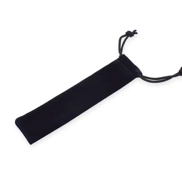 10 pack Velvet Drawstring Pen Pouches - Black - Pen Cases