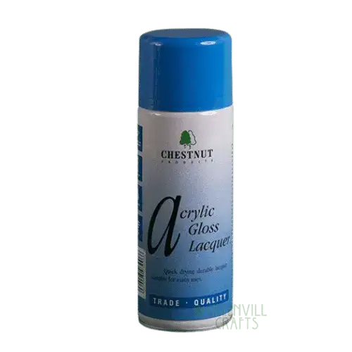 Acrylic Gloss Lacquer - 400ml - Aerosol - Chestnut Products - 400ml - Lacquer / Oils