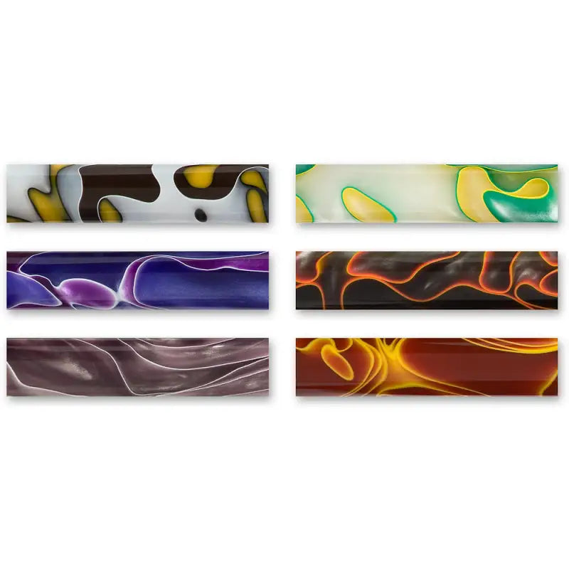 Acrylic Pen Blanks (6 Pack) - Mixed Tropical Storm - Pen Blanks