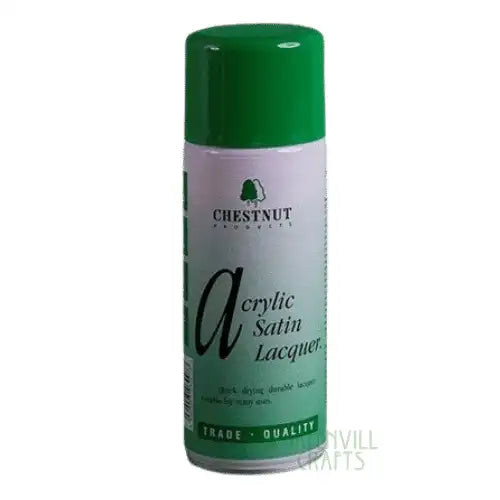 Acrylic Satin Lacquer - 400ml - Aerosol - Chestnut Products CHES-ASL-400ML - Lacquer / Oils