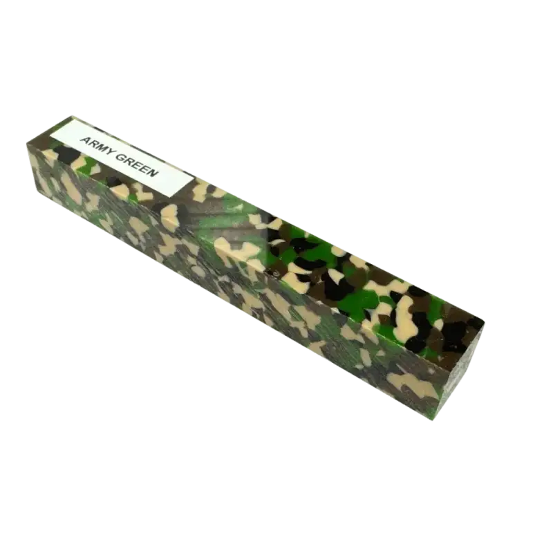 Army Green Kirinite Pen Turning Blank - Kirinite Pen Blanks