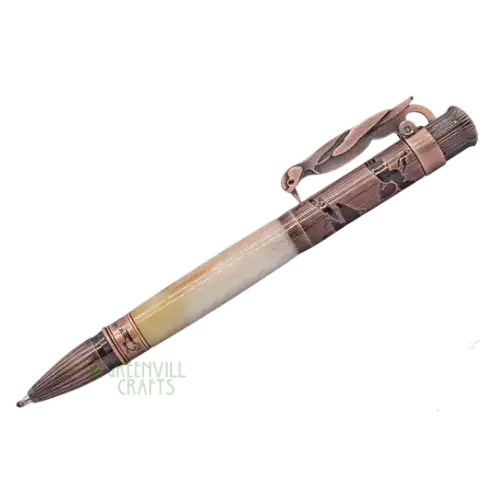 Bird Watcher - Woodpecker Lever Action Pen Kits - Antique Rose Copper - Pen Turning Kits