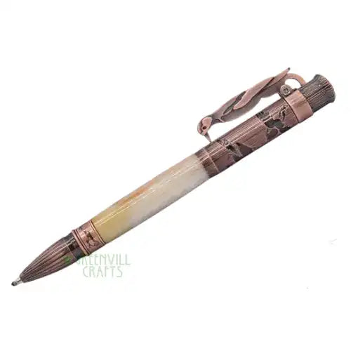 Bird Watcher - Woodpecker Lever Action Pen Kits BIRD-ARC - Antique Rose Copper - Pen Turning Kits