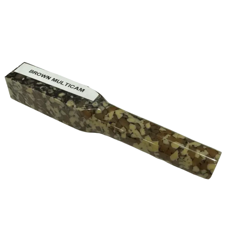 Brown Multicam Kirinite Pen Turning Blank - Kirinite Pen Blanks