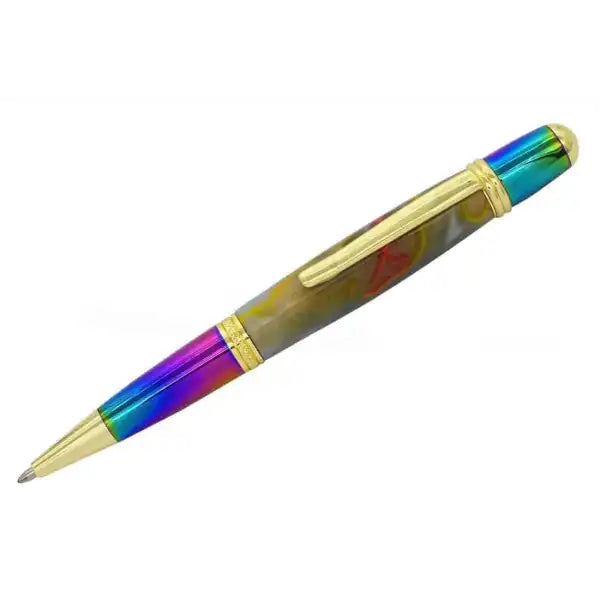 Cerra Pen Kit - Gold & Multi colour 5060592532629 - Pen Turning Kits