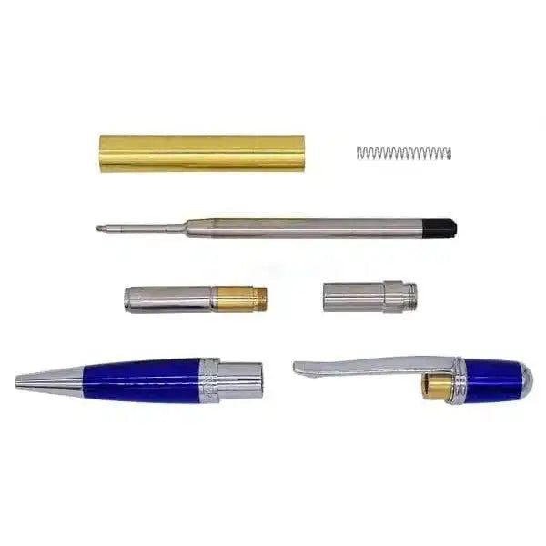 Chrome & Blue Cerra Pen Kit cr-blue-cerra