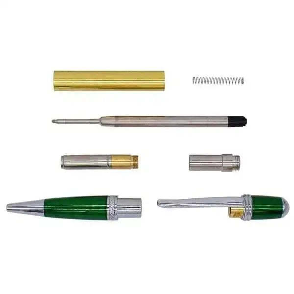 Chrome & Green Cerra Pen Kit cr-green-cerra