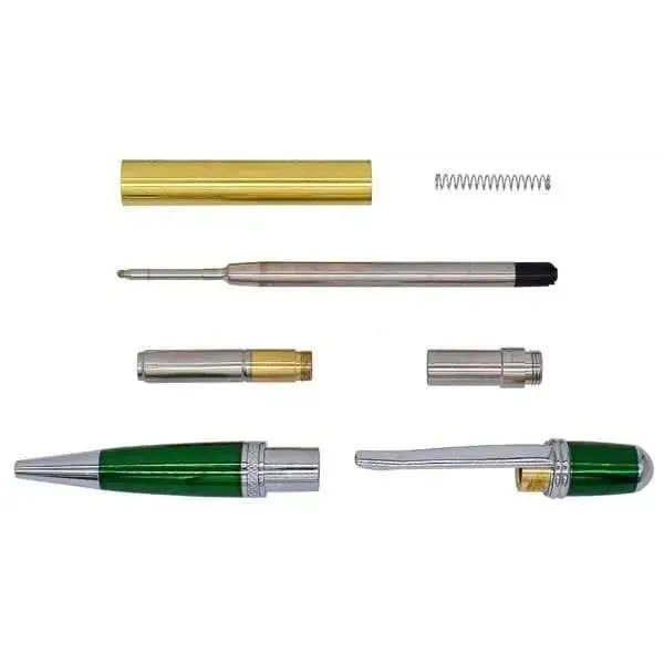 Chrome & Green Cerra Pen Kit