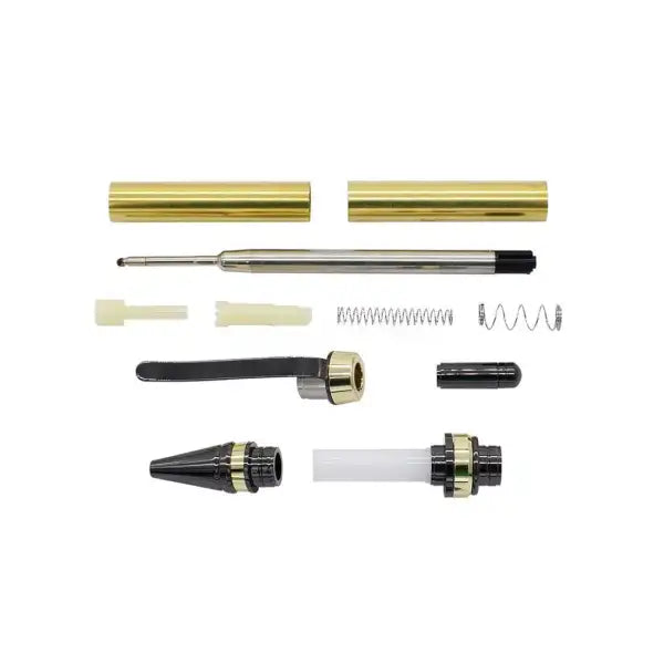 Cigar Click Pen Kit - Gold & Gun Metal CIG-CLK-GGM - craft kits