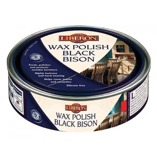 Dark Oak Wax Polish Black Bison Paste 150ml - Liberon