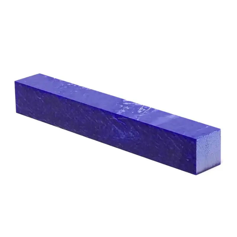 Deep Blue Ice - Acrylic Kirinite Pen Blank - Kirinite Ice Pen Blanks