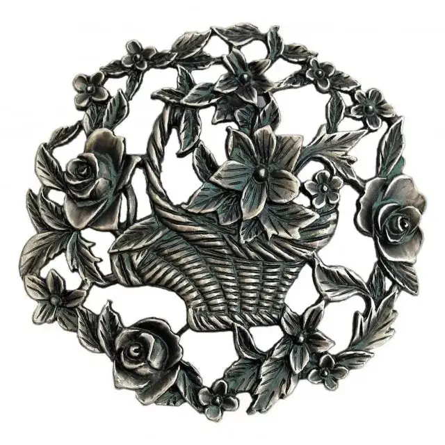 Flower Basket - Decorative Pewter Lid (Potpourri) - craft kits