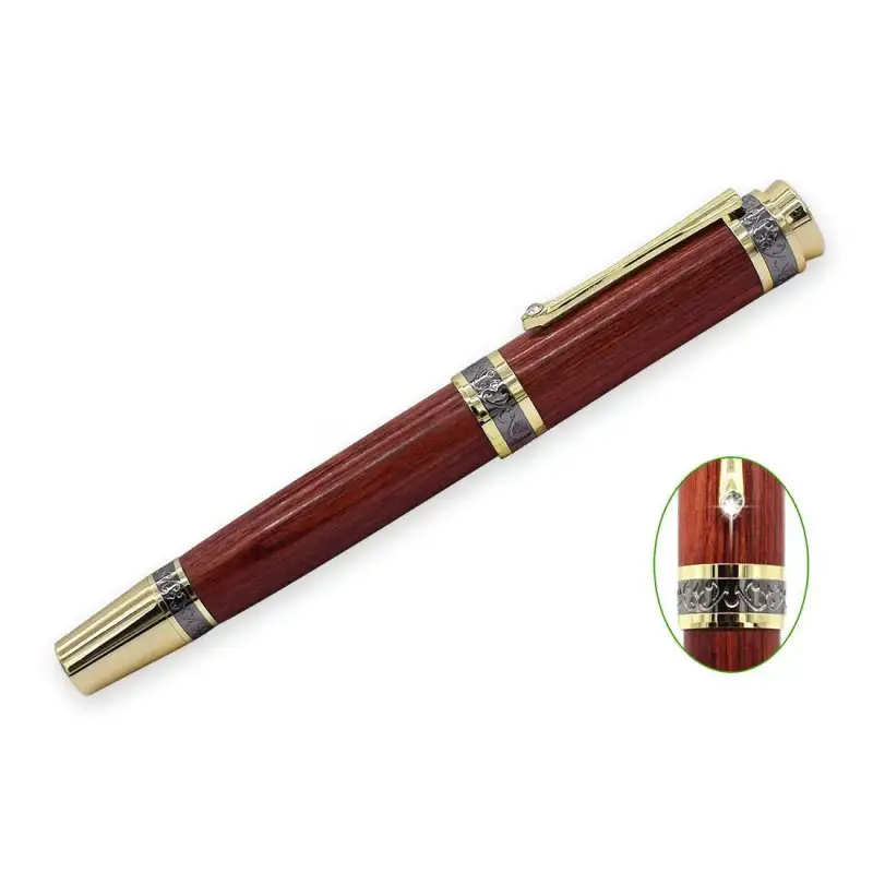 Gold & Black Titanium New Majestic Rollerball Pen Kit - Pen Kit