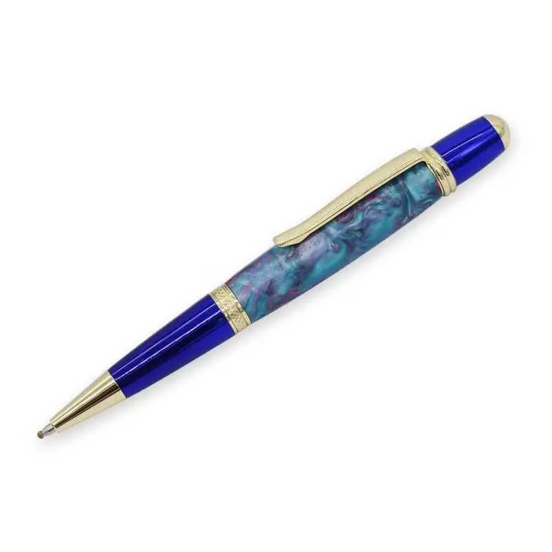 Gold & Blue Cerra Pen Kit - Pen Kit