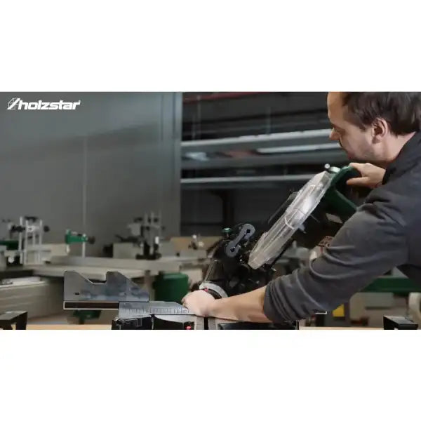 Holzstar KGZ 305 EI 305mm Double bevel sliding crosscut mitre saw + laser HOLZ-5702306