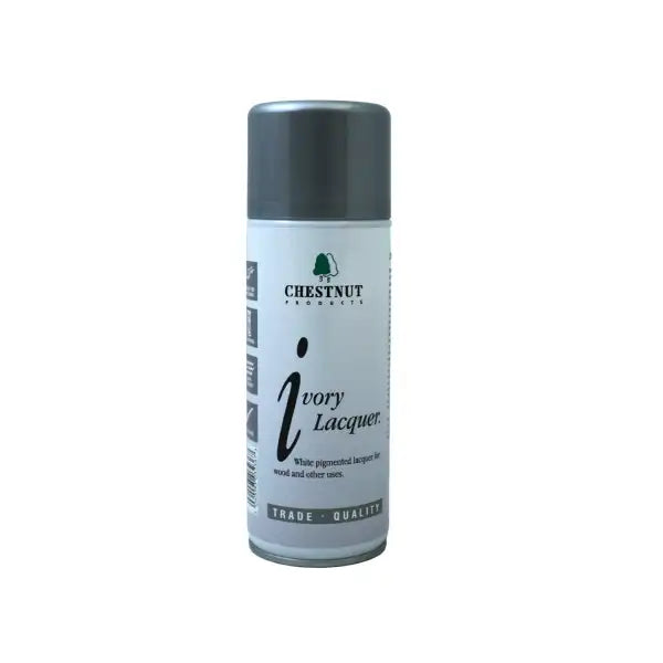 Ivory Lacquer Spray 400ml - Chestnut Products CHES-032367 - Finishing Products