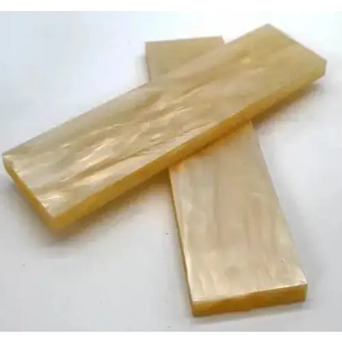 Kirinite Aged Ivory Pearl Knife Scales - Set of 2 - Kirinite Knife Scales