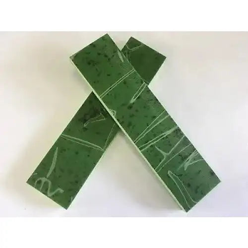 Kirinite Pepper Jade Knife Scales - Set of 2 - Kirinite Knife Scales