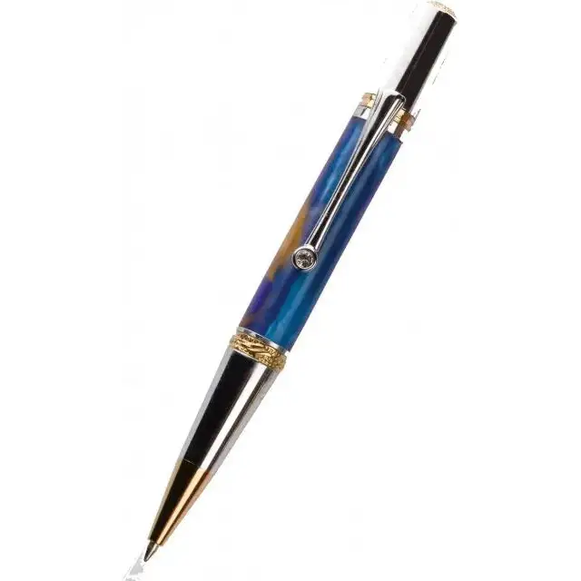 Majestic Ballpoint Pen Kit - Gold Titanium & Chrome - Pen Kit