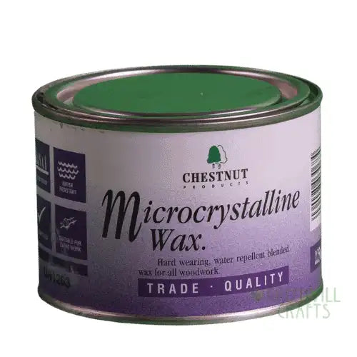 Microcrystalline Wax -225ml Tin - Chestnut Products CHESS-MCW-225ML - Finishing Waxes