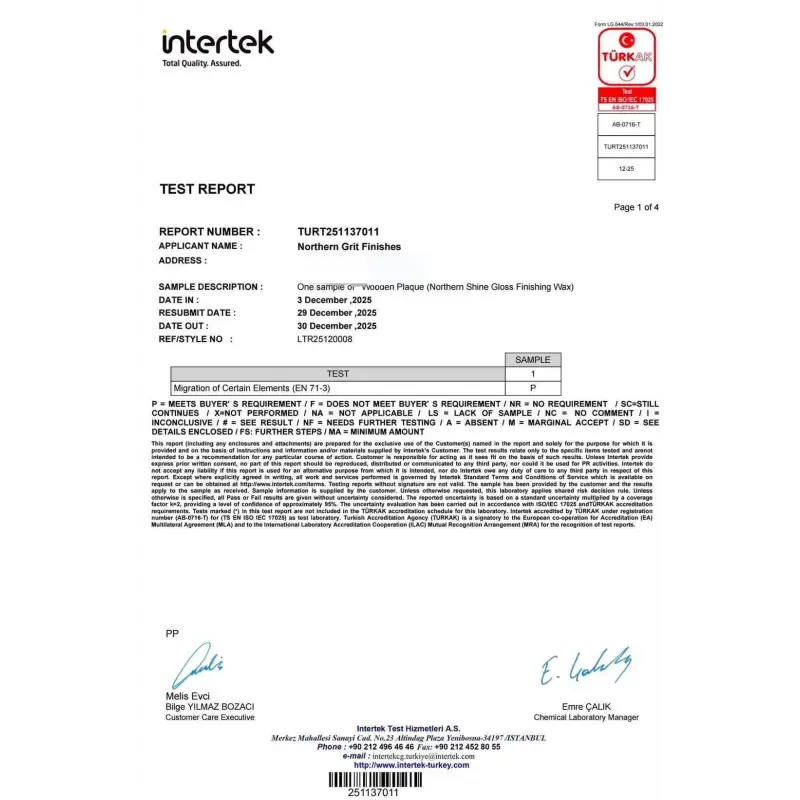 Northern Shine Food & Toy Safe Gloss Finishing Wax - Finishing Products