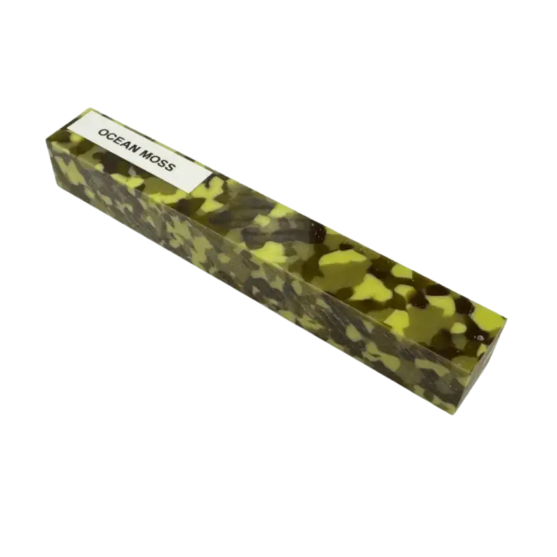 Ocean Moss Kirinite Pen Blank - Kirinite Pen Blanks