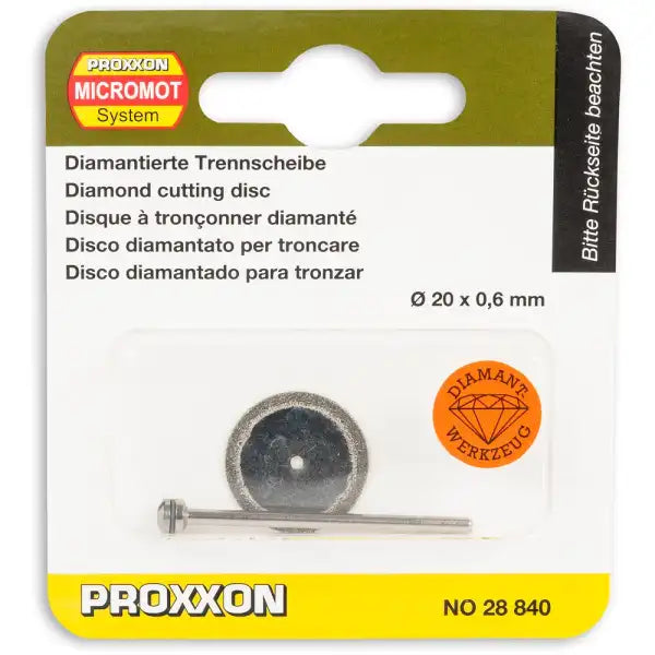 Proxxon Diamond Cutting Disc 20 mm (1 Disc) P-28840
