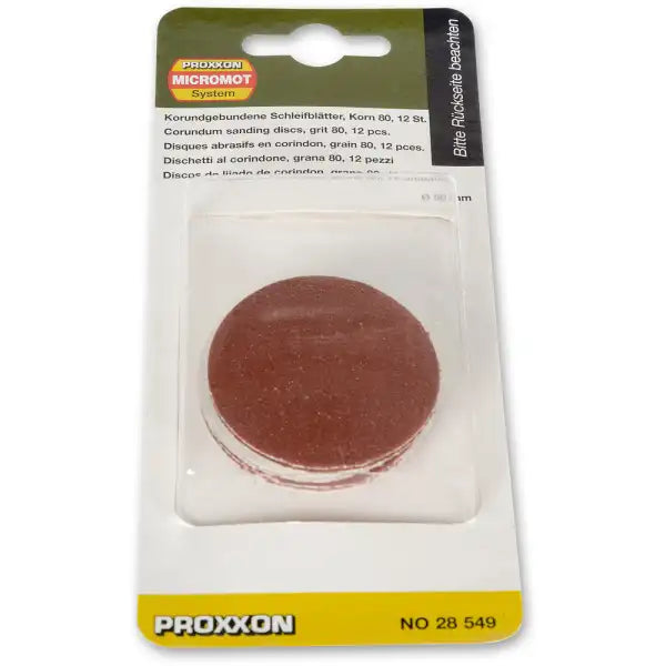 Proxxon Lws Sanding Disc 80G (Pk 12) P-28549