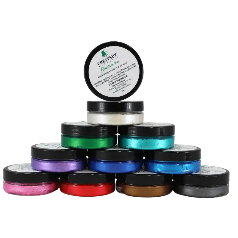 Rainbow Waxes - Embellishing wax - Chestnut Products - Wood Stains & colouring
