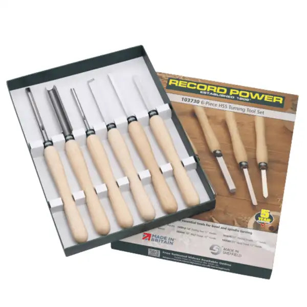 Record Power 6-Piece HSS Woodturning Tool Set 103730