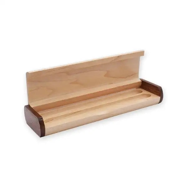 Rosewood / Maple Pen Box - Double DMRPB
