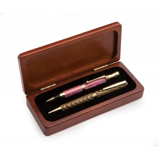 Rosewood Pen Box - Single or Double - Pen Box