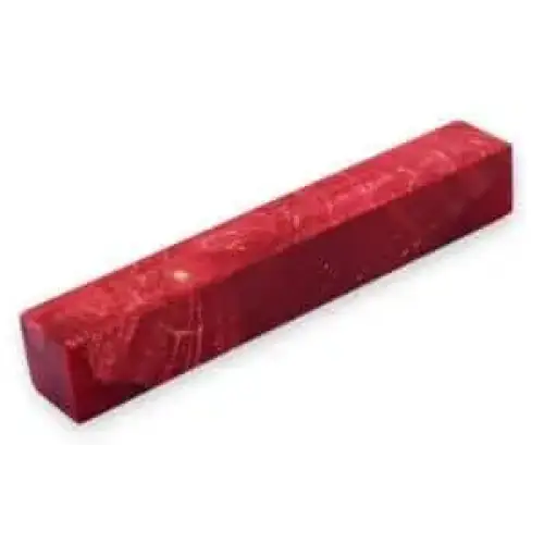 Stabilised Maple Burr/Burl Hybrid Pen Blank - Red - Pen Blanks