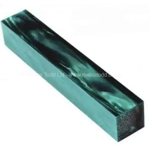 Teal Pearl - Acrylic Kirinite Pen Blank - Kirinite Pen Blanks
