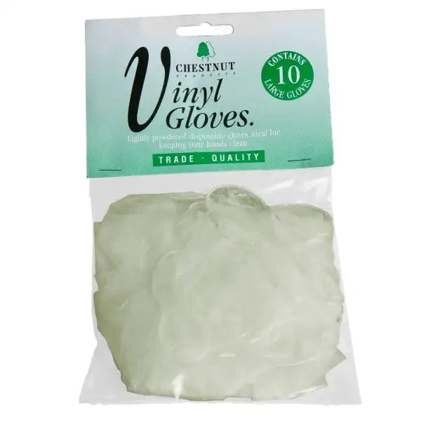 Vinyl Gloves - 10 Pack - Chestnut Products CP-GLOVES-10 - PPE
