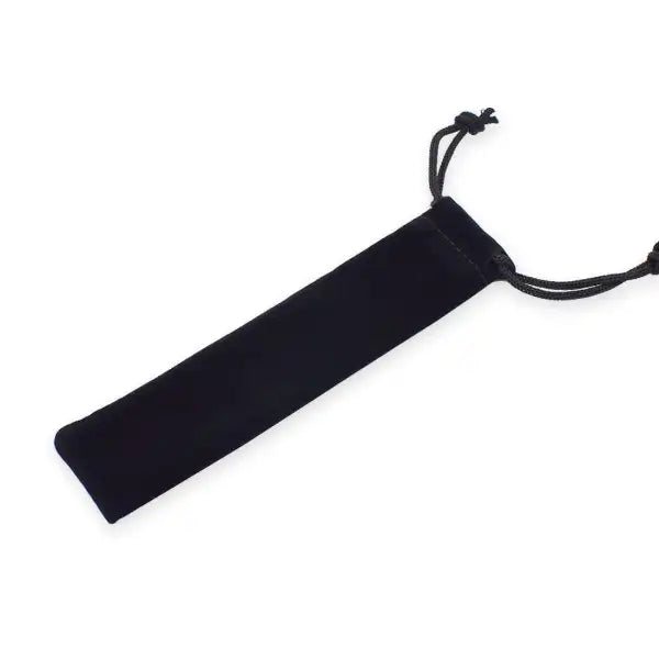 10 pack Velvet Drawstring Pen Pouches - Black - Pen Cases