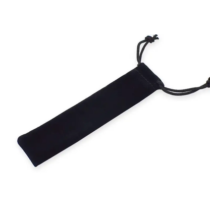 10 pack Velvet Drawstring Pen Pouches - Black - Pen Cases