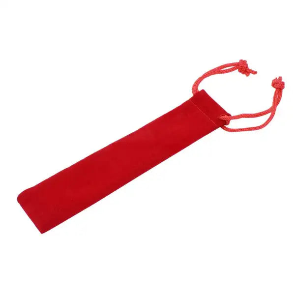 10 pack Velvet Drawstring Pen Pouches - Red - Pen Cases