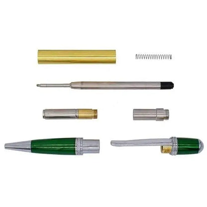 5 Pack Chrome & Green Cerra Pen Kit