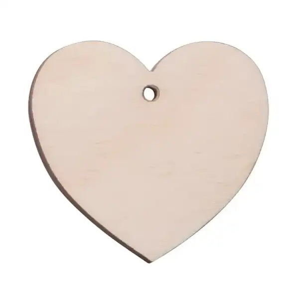 5cm Heart Keyring Pyrography Blank CRAFT-J10120