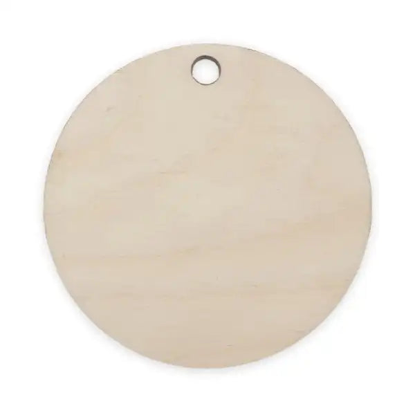 5cm Round Keyring Pyrography Blank CRAFT-J10121
