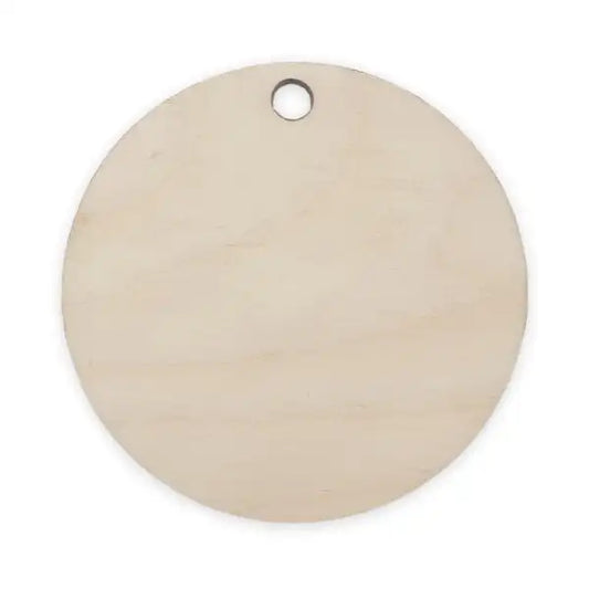 5cm Round Keyring Pyrography Blank