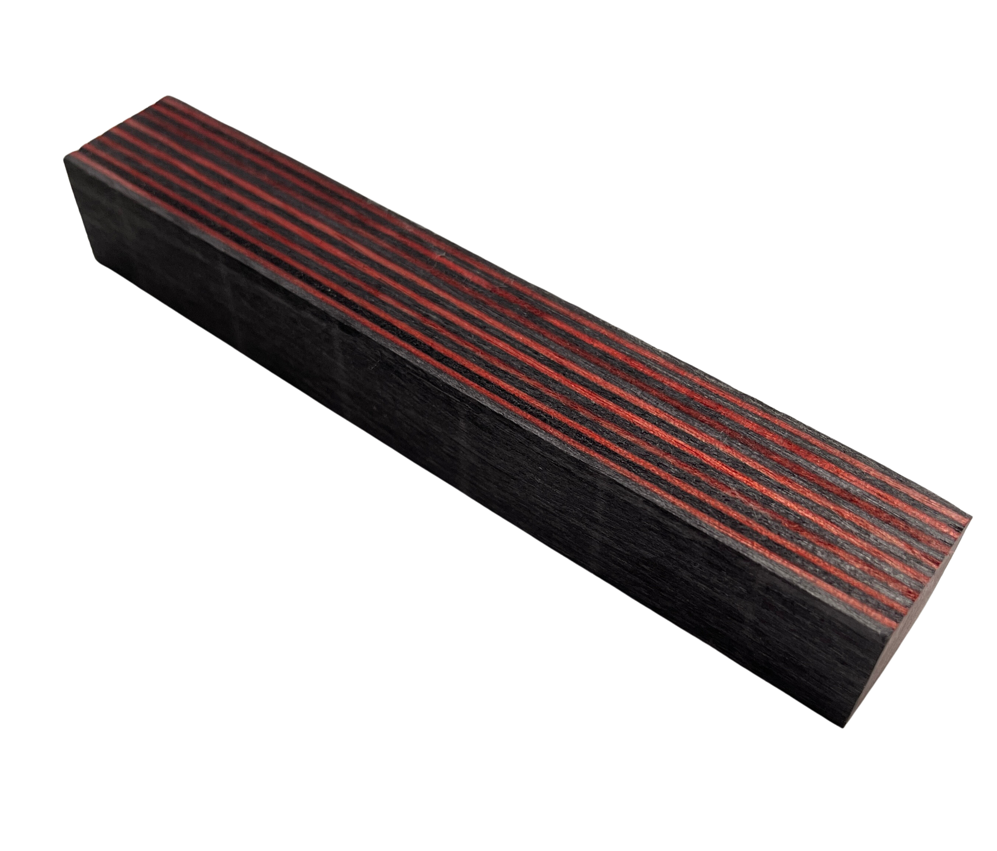 Red & Black Frogwood Pen Blank Frogwood production has ceased. Once our blanks have sold there will be no more.