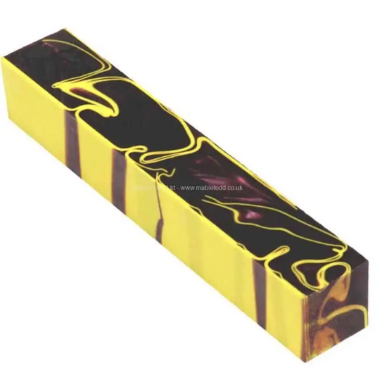 Acid Storm - Acrylic Kirinite Pen Blank - Kirinite Pen Blanks