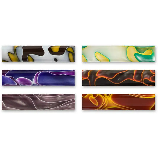 Acrylic Pen Blanks (6 Pack) - Mixed Tropical Storm - Pen Blanks