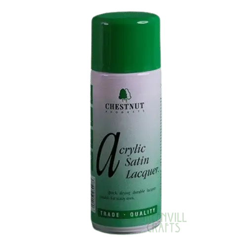 Acrylic Satin Lacquer - 400ml - Aerosol - Chestnut Products - Lacquer / Oils