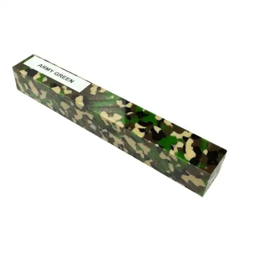Army Green Kirinite Pen Turning Blank - Kirinite Pen Blanks