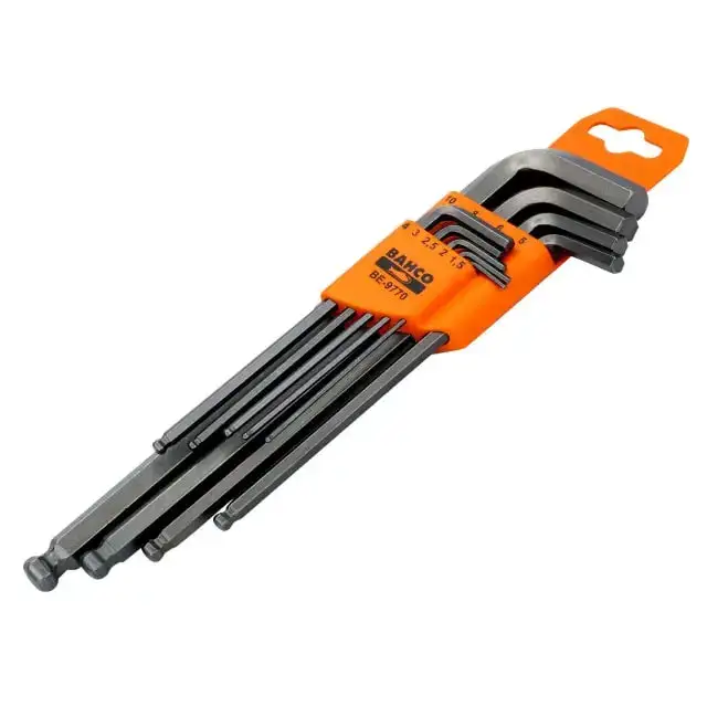 Bahco BE-9770 Metric Long Ball End Hex L-Key Set