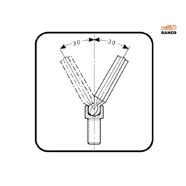 Bahco BE-9770 Metric Long Ball End Hex L-Key Set