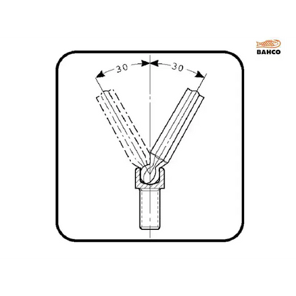 Bahco BE-9770 Metric Long Ball End Hex L-Key Set